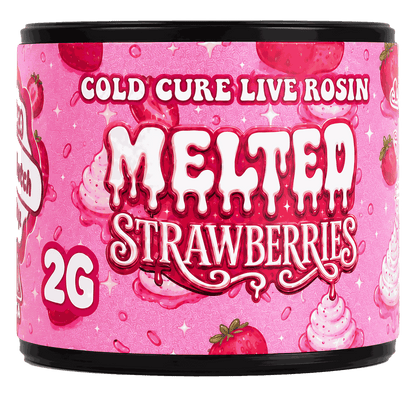 Melted Strawberries Hash Rosin